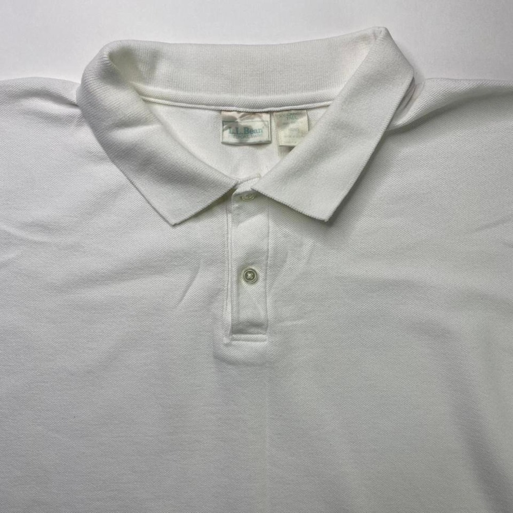 Vintage LL Bean L.L. polo white shirt‎